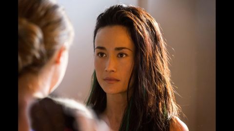 Tori Wu (Maggie Q) is a member of the Dauntless faction who administers Tris' aptitude test and knows that her results were inconclusive. As Tris becomes an initiate of Dauntless, Tori and her tattoo shop -- where other members trickle in for ink, since getting body art is one way to show bravery -- become a haven for Tris.