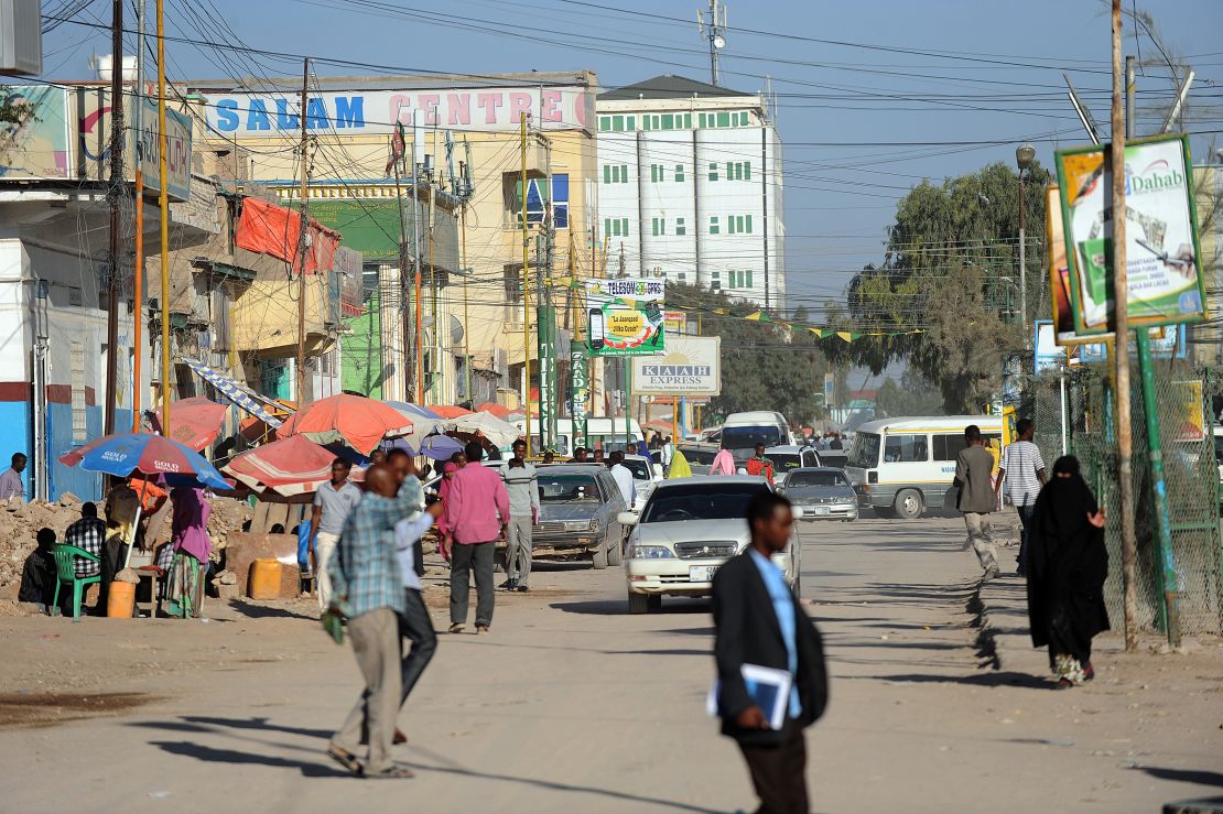 There's only one well-paved street in Hargeisa.