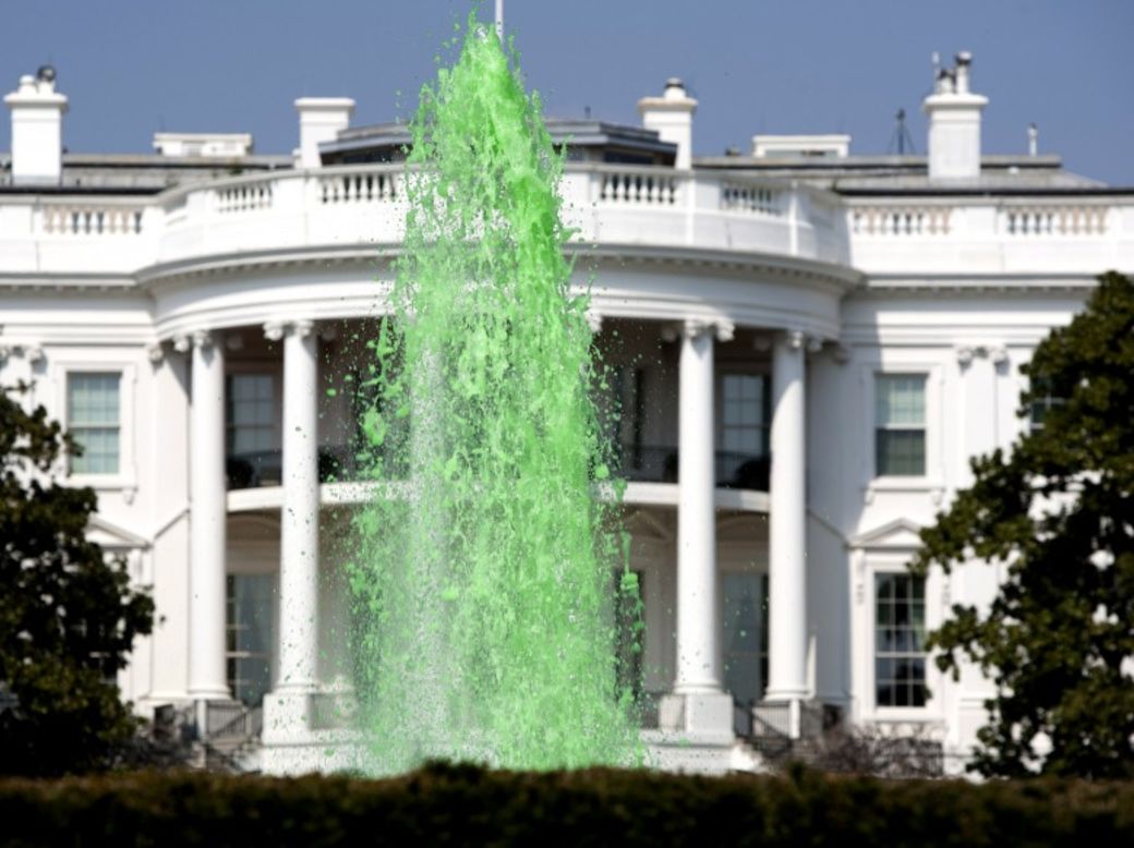 La fuente del Jardín Norte de la Casa Blanca en 2012.<br />
