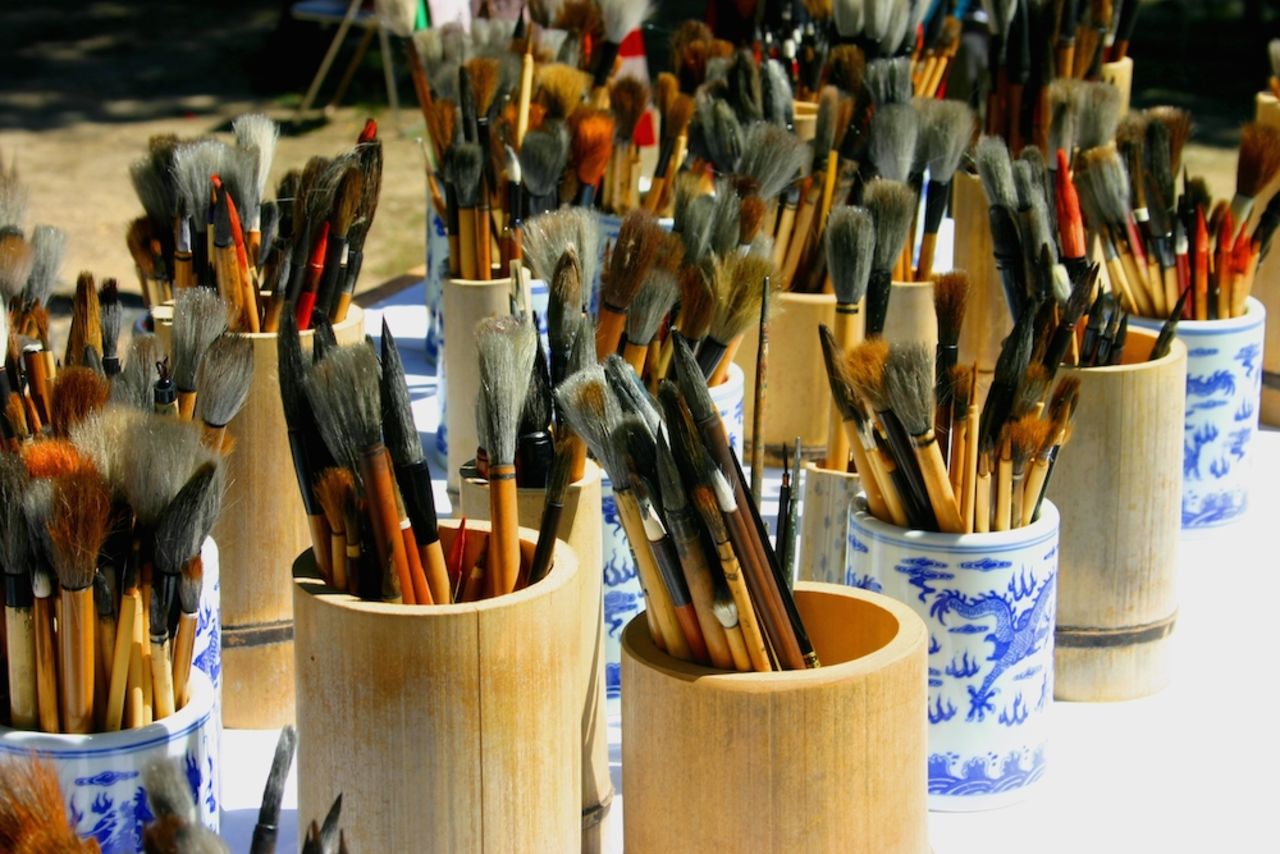 Kumano turns out a staggering 15 million brushes a year -- 80% of Japan's total brush production. Most are used for painting, calligraphy and makeup. 