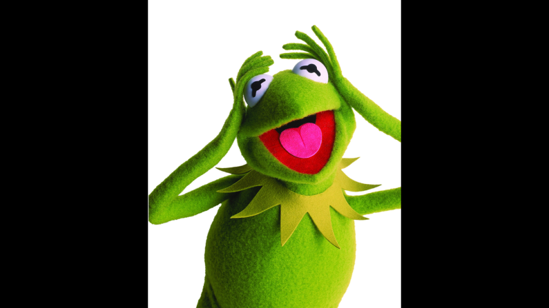 Kermit the Frog! It ain't easy being green, but Kermit at least makes it lovable.