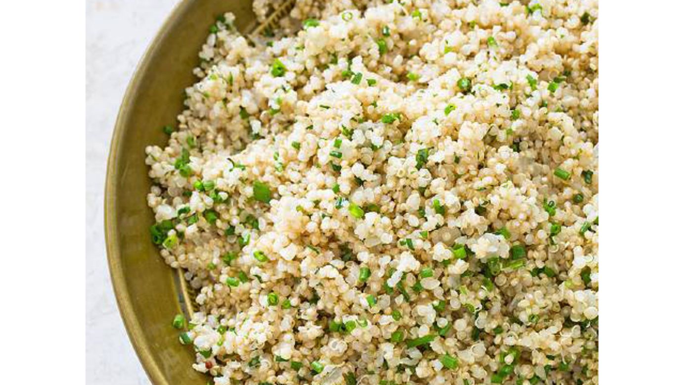 Rather than soaking it in oil, toast the quinoa before adding water so it picks up a great, nutty flavor.