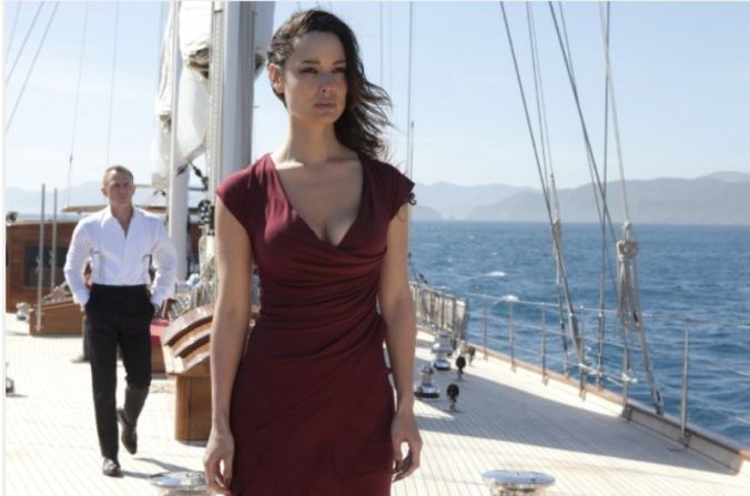 It's not the only movie yacht available for hire. The 56-meter Regina, pictured here in 2012 James Bond film "Skyfall," can also be chartered.  