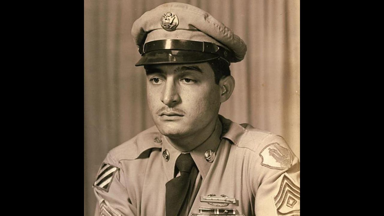 Master Sgt. Juan E. Negron distinguished himself on April 28, 1951, near Kalmaeri, Korea, where he refused to leave his post after learning enemy forces had broken through a roadblock and were advancing. He held his post throughout the night, hurling grenades and laying down fire to halt the enemy attack. He held the position until an allied counterattack was organized and launched.