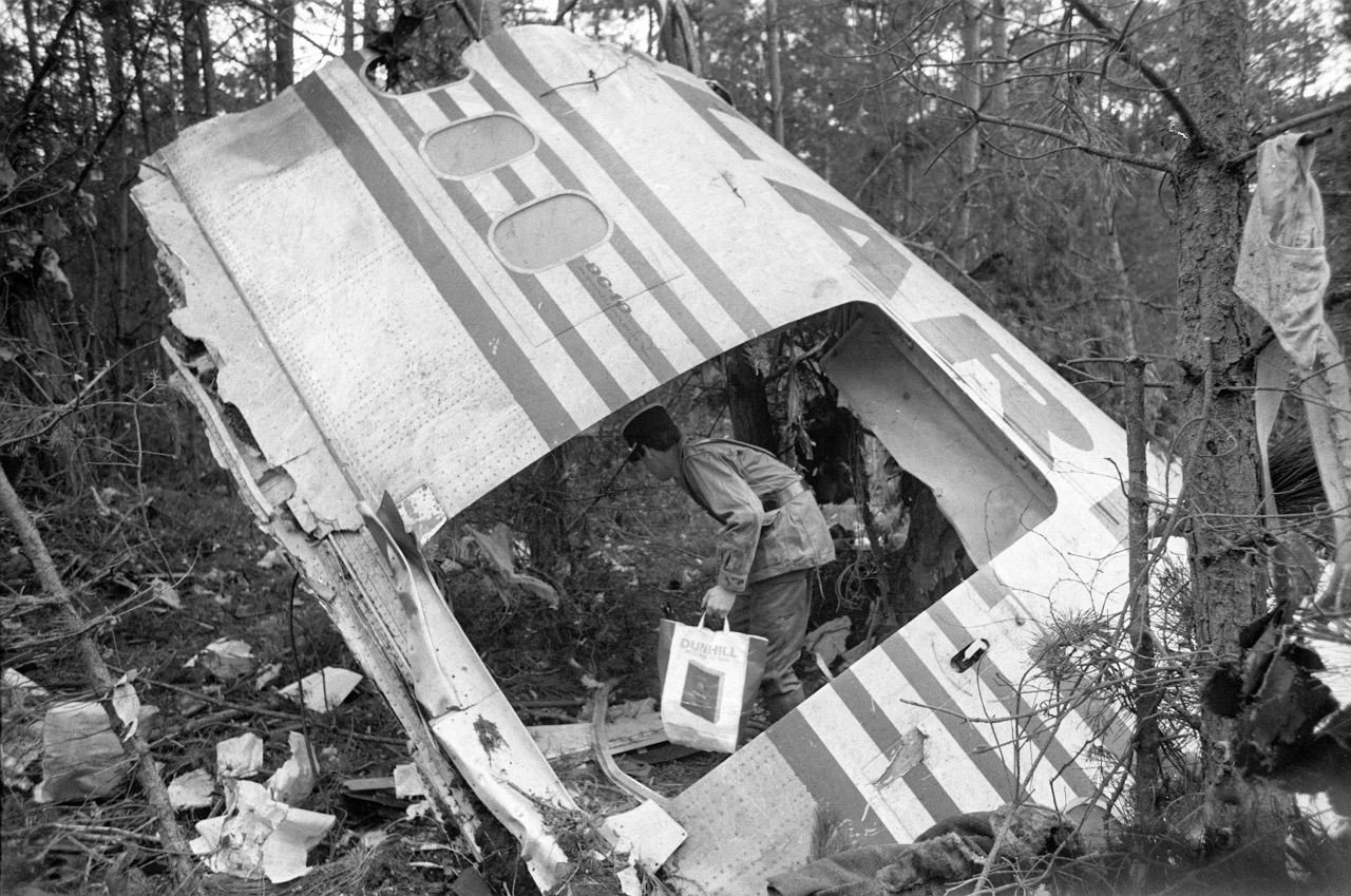 A cargo door blew off Turkish Airlines Flight 981 outside Paris in 1974 while the plane was in the air, causing cabin pressure to drop and eventually leading to a section of the cabin floor to collapse. The accident ultimately led to an industry-wide change in design limiting the possibility of depressurization.