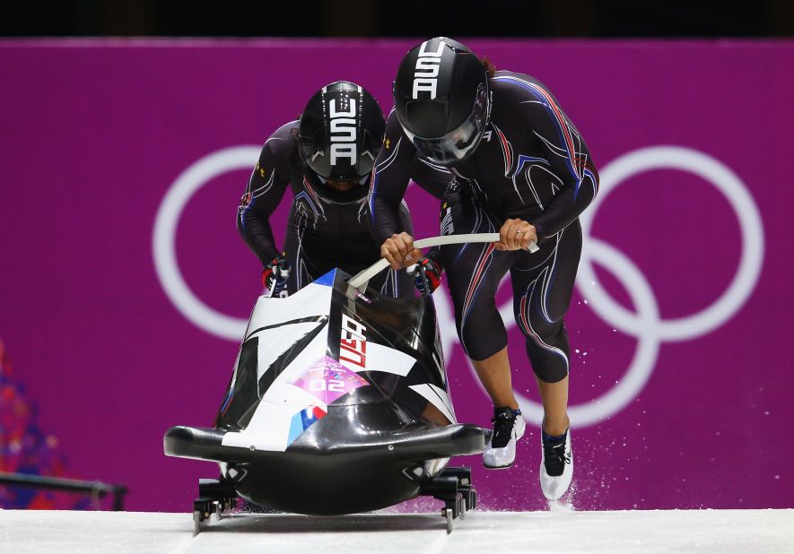 Meyers drove the two-woman bobsleigh team -- along with former track star Lauryn Williams -- that won silver at February's Sochi Winter Olympics.