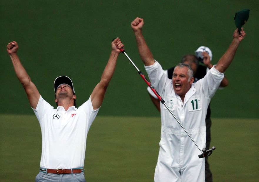 Steve Williams, who helped Adam Scott (pictured left) win his first Masters glory a year ago, is the most successful caddy in golf history.