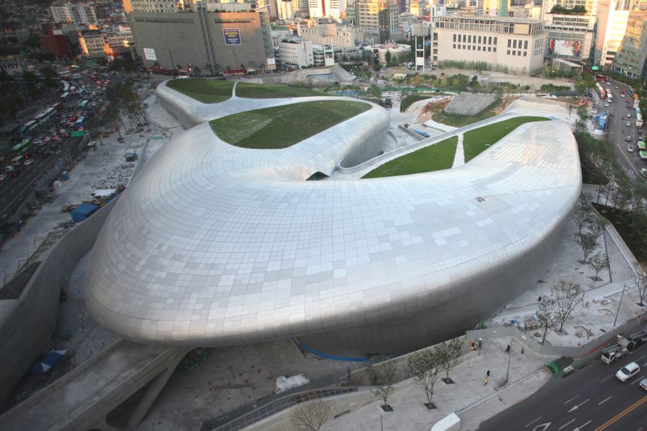 The Dongdaemun Design Plaza cost $451 million and took five years to complete. 