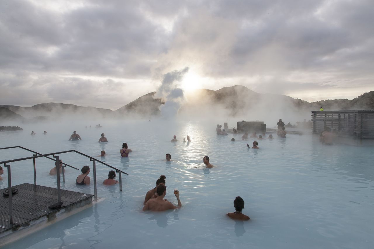 <strong>Iceland</strong> may be the ninth-happiest country in the world in part due to its incredible hot springs and thermal-heated swimming pools, including its most famous spa, the <a href="http://www.bluelagoon.com/" target="_blank" target="_blank">Blue Lagoon</a>.