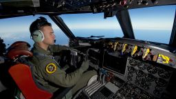 Royal Australian Air Force pilot, Flight Lieutenant Russell Adams from No. 10 Squadron, steers his AP-3C Orion over the Southern Indian Ocean during the search for missing Malaysian Airlines flight MH370.             
A Royal Australian Air Force (RAAF) AP-3C Orion maritime patrol aircraft from No. 10 Squadron, No. 92 Wing conducted a search operation for missing Malaysia Airlines Flight MH370 in the southern Indian Ocean on 19 March 2014. The Australian Maritime Safety Authority-led search is supported by four RAAF AP-3C Orion maritime patrol aircraft along with a Royal New Zealand Air Force P-3K2 Orion aircraft and a United States Navy P-8 Poseidon maritime patrol aircraft operating from RAAF Base Pearce and Perth. With these aircraft, search and rescue operations are able to be conducted continuously throughout daylight hours. The RAAF AP-3C Orion completed two of the four search flights flown today and another four sorties will be flown tomorrow. The RAAF AP-3C Orion maritime patrol aircraft is responsible for conducting long-range surveillance missions within the southern search corridor.
