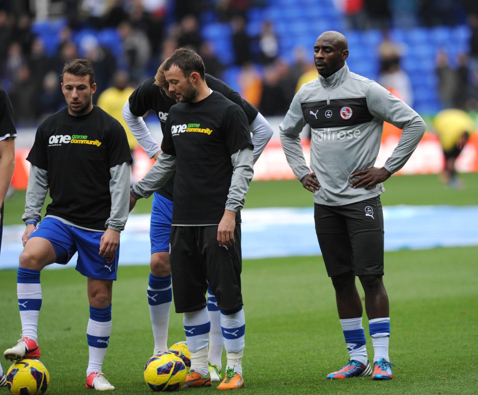 Reading striker Jason Roberts refused to wear a Kick It Out T-shirt ahead of an English Premier League match in 2012 as part of a protest against perceived inactivity in the fight against racism. 