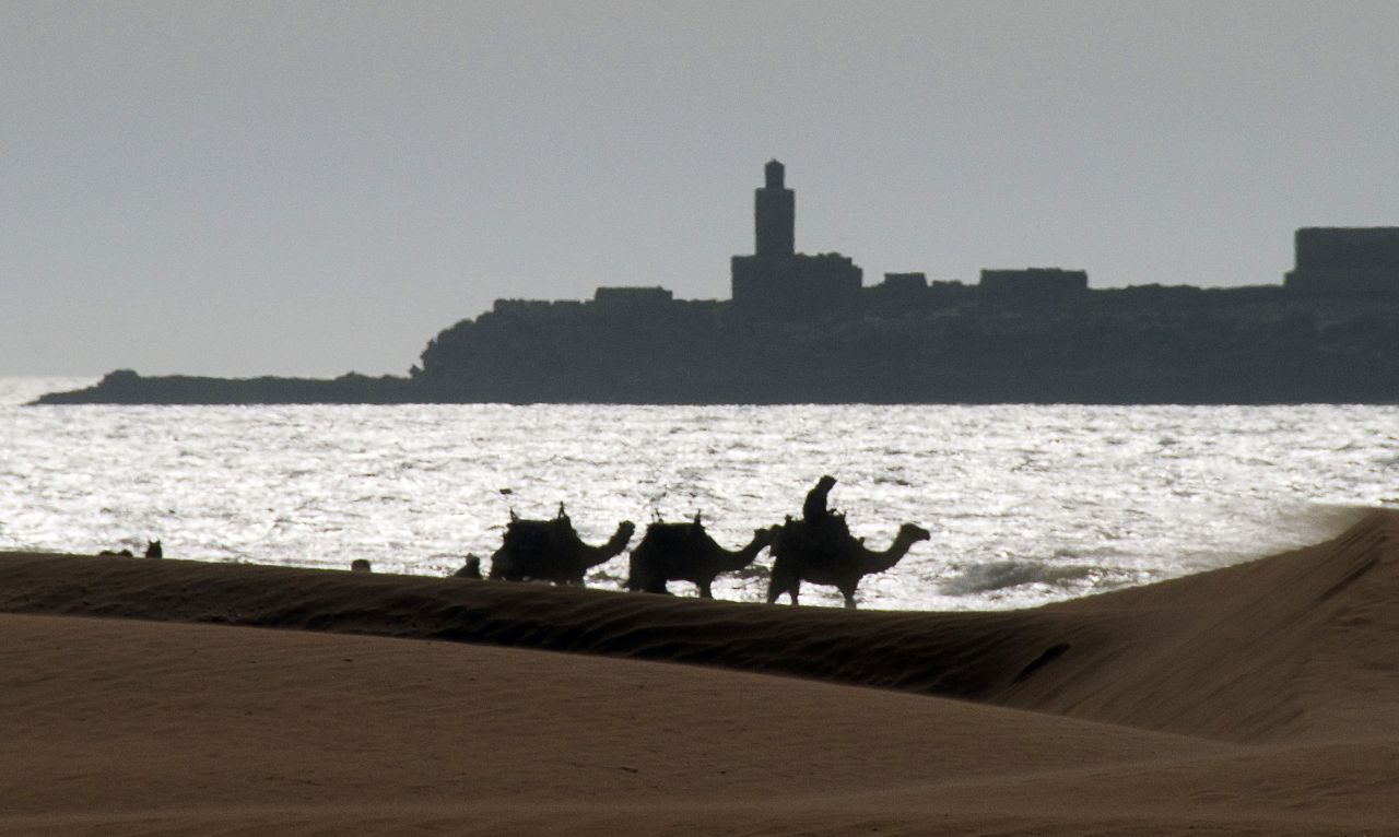 Essaouira can be extremely windy, which makes it an ideal spot for water sports.