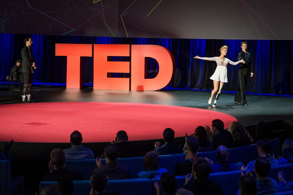 Dancers Adrianne Haslet-Davis and Christian Lightner at TED2014