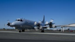 RAAF BASE PEARCE, WESTERN AUSTRALIA - MARCH 19: In this photo provided by the Australian Defence Department, a Royal Australian Air Force AP-3C Orion aircraft from 10 Squadron, No 92 Wing, starts its engines March 19, 2014 at RAAF Base Pearce, Western Australia. The aircraft is to join the Australian Maritime Safety Authority-led search for Malaysia Airlines Flight MH370 in the southern Indian Ocean. Two objects possibly connected to the search for the passenger liner, missing for nearly two weeks after disappearing on a flight from Kuala Lumpur, Malaysia to Beijing, have been spotted in the southern Indian Ocean, according to published reports quoting Australian Prime Minister Tony Abbott. (Photo by Justin Brown/Australian Department of Defence via Getty Images)