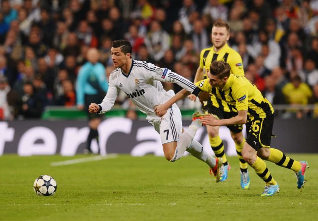 <strong>Real Madrid v Borussia Dortmund</strong>: Real will see a chance for revenge after last year's humbling <a href="index.php?page=&url=http%3A%2F%2Fedition.cnn.com%2F2013%2F04%2F24%2Fsport%2Ffootball%2Ffootball-champions-league-dortmund-real-madrid%2Findex.html">4-1 defeat in Dortmund</a>. The second-leg loss in the semifinal cost Real a shot at the trophy, but they will be favorites this time. 