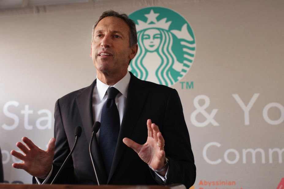9. Howard D. Schultz, Starbucks - Approval: 93%.