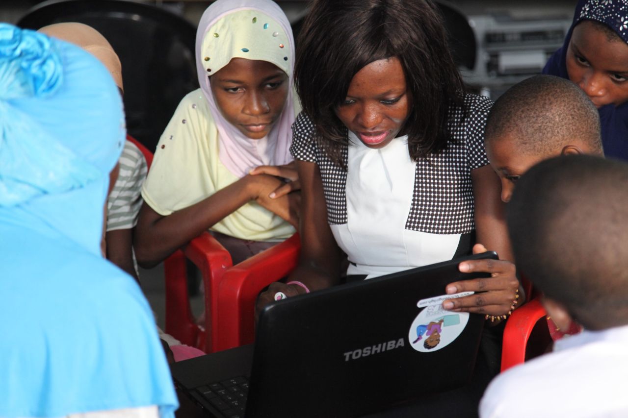Last summer, Agyare started an initiative called "Tech Needs Girls," teaching computer skills to girls living in poor areas.