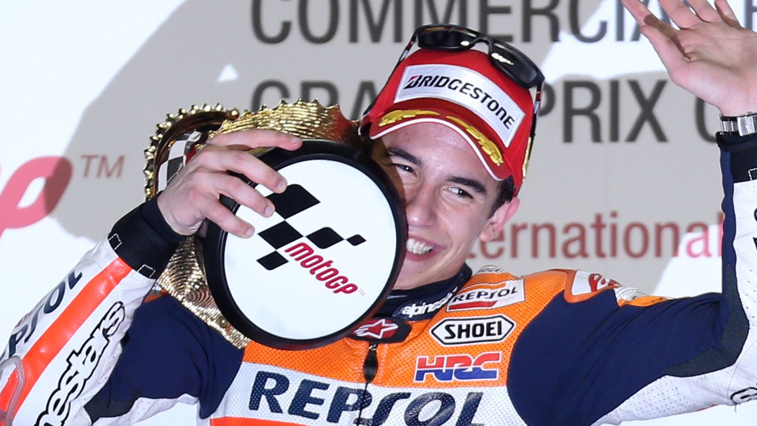 Reigning world champion Marc Marquez had more reason to smile after winning the MotoGP opener in Qatar. 