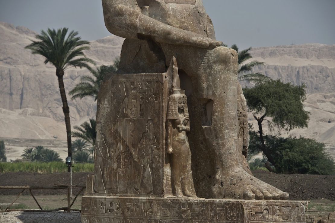 Pharaoh Amenhotep III and his wife Tiye.