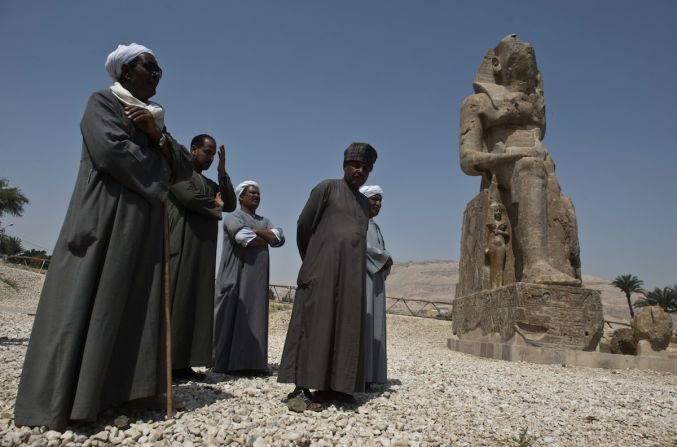 Also unveiled in March was a statue of Amenhotep III in a sitting position.