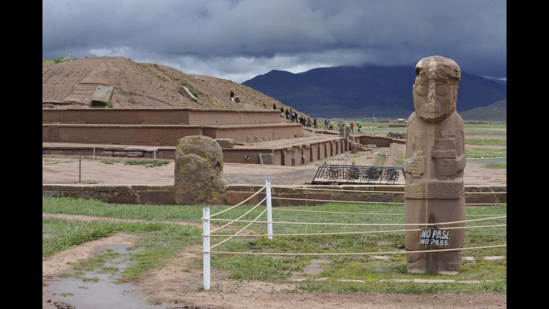 The pre-Hispanic Tiwanaku Empire flourished in what's now Bolivia until its collapse in the 12th century. The current theory is that climate change caused crops to fail.