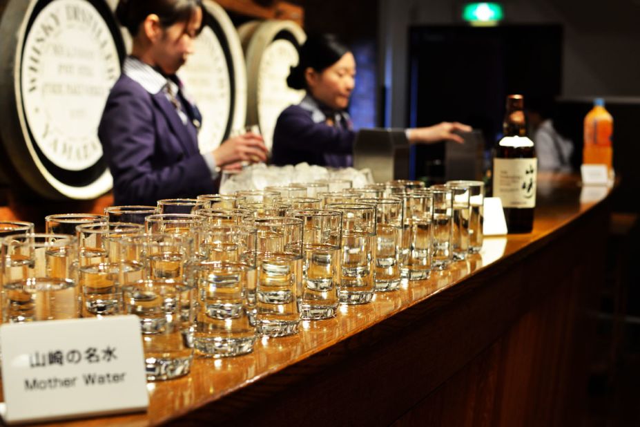 Yamazaki's legendary water was the reason Suntory founder Shinjiro Torii decided to build a distillery here. Designated one of the best mineral waters in the country, Yamazaki's crisp, delicious water has its own tasting corner at the distillery.