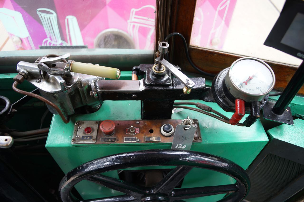 Hong Kong Tramways has slowly been revamping its trams, one by one. Improvements include the addition of extra handles and passenger information systems. However some older elements are reused, such as the controller and wheel -- both are more than 80 years old.