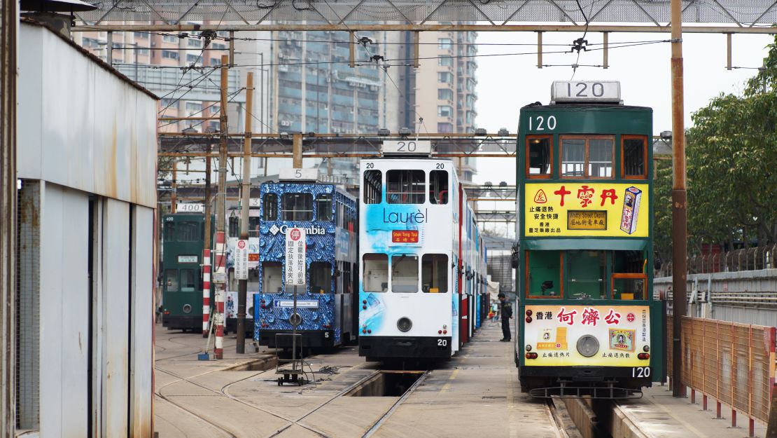 Car numbers are randomly assigned. Number 120 is the oldest tram in operation.