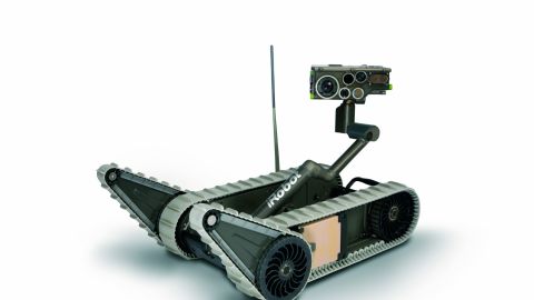The iRobot SUGV 5, one of the company's military-application robots.