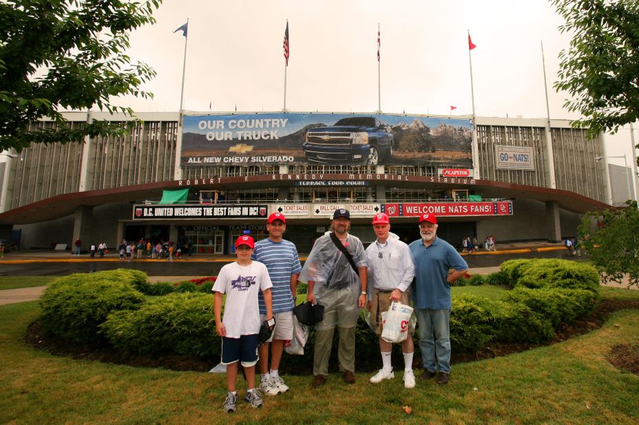 <strong>Robert F. Kennedy Memorial Stadium (2007):</strong> Over the years, the group's tradition has grown to include the founders' children. RFK Stadium in Washington, D.C., which opened in 1961, was the first of the cookie-cutter "super stadiums" designed primarily for football<strong>. </strong>It was home to the Washington Senators from 1962 to 1971; more than 30 years later, the Nationals played there from 2005 to 2007. It's now home to the D.C. United soccer team.