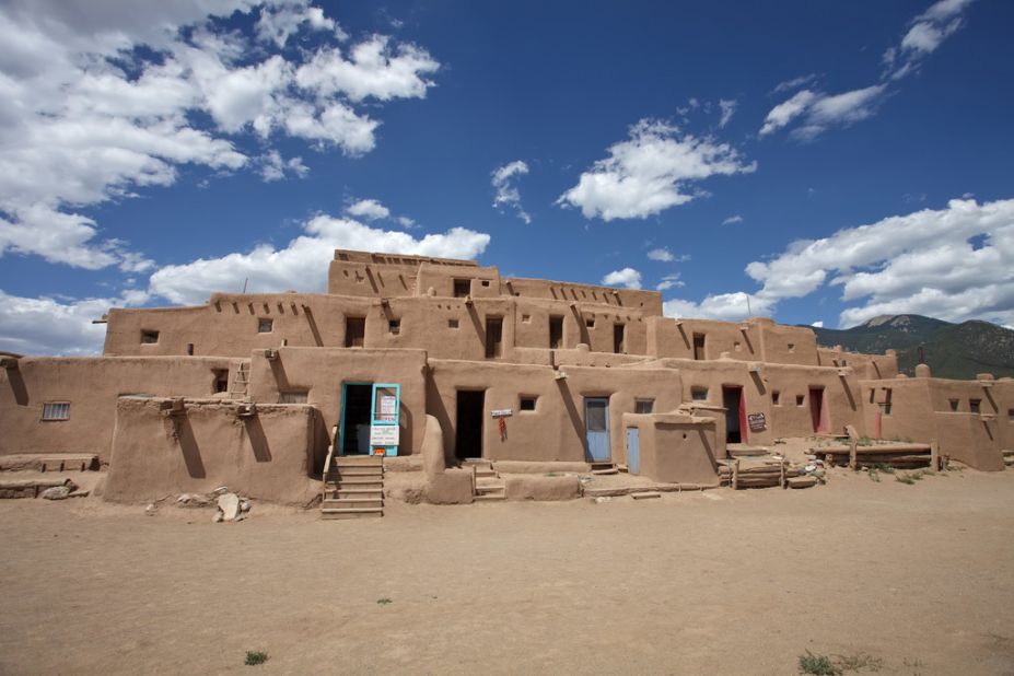 The Santa Fe/Taos Loop in New Mexico will take you to the <a href="http://www.taospueblo.com" target="_blank" target="_blank">Taos Pueblo</a> compound, built before 1400 and one of the oldest continuously inhabited communities in America.