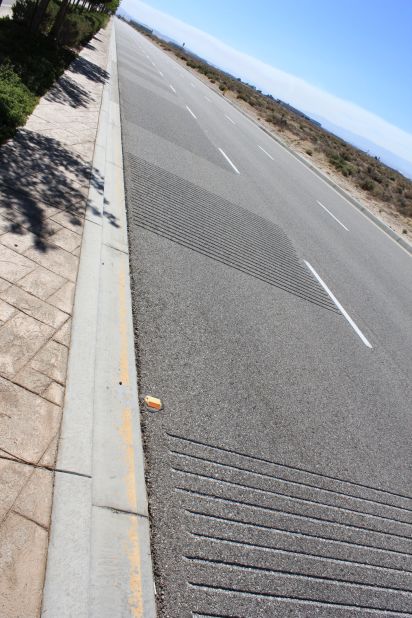 When cars drive over a series of grooves gouged into a stretch of the westbound Avenue G in Lancaster, California, the "William Tell Overture" -- also known as the "Lone Ranger" theme -- starts to play. <a href="http://www.sonicwonders.org/singing-roads/" target="_blank" target="_blank">Hear it here</a>.