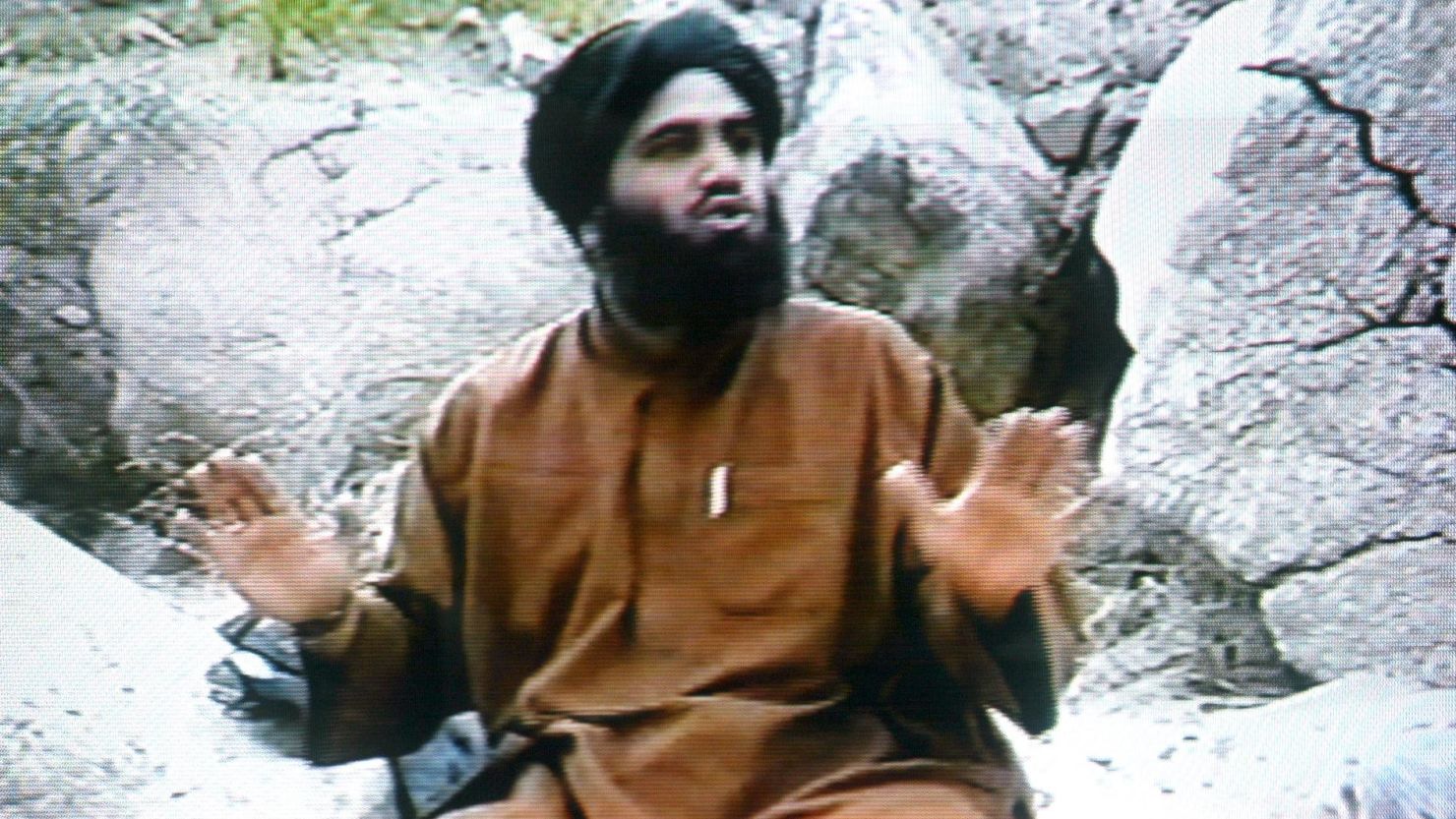 Osama bin Laden's son-in-law Suleiman Abu Ghaith, shown here in a frame grab from the Saudi-owned television network MBC, was found guilty Wednesday in New York of helping al Qaeda terrorists conspire to kill Americans and providing material support to terrorists.