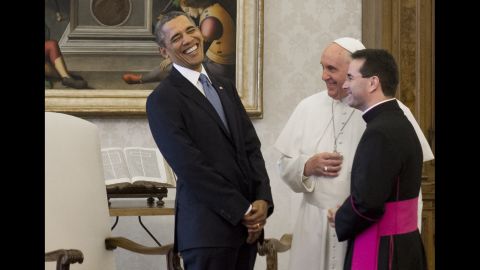 The smiles between President Obama and Pope Francis were seen as a sign that they liked one another.