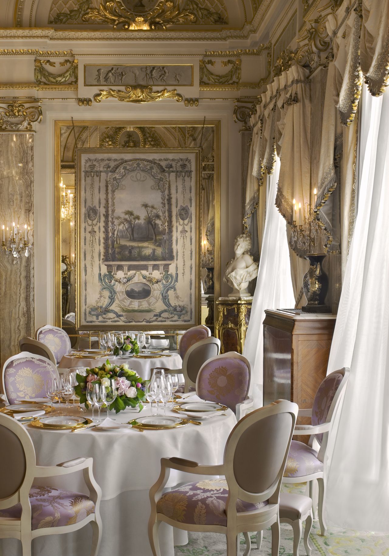 Theatrical service at this regal restaurant in Monaco.