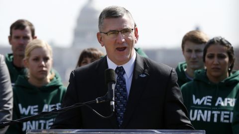 Sen. John Walsh in Washington Thursday announces legislation aimed at reducing suicides in the armed forces.
