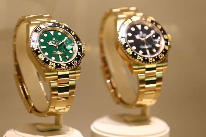 The event is the premier destination for anyone wanting to see the best in luxury watch design. It's where many watchmakers  choose to unveil their latest timepieces, such as these Rolex watches above. 