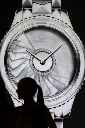 At the Dior booth haute couture meets horlogerie, with diamond bedazzled timepieces doubling up as envy-inducing jewelry. 