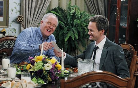 Eventually, Barney finally found his real father, played by John Lithgow.