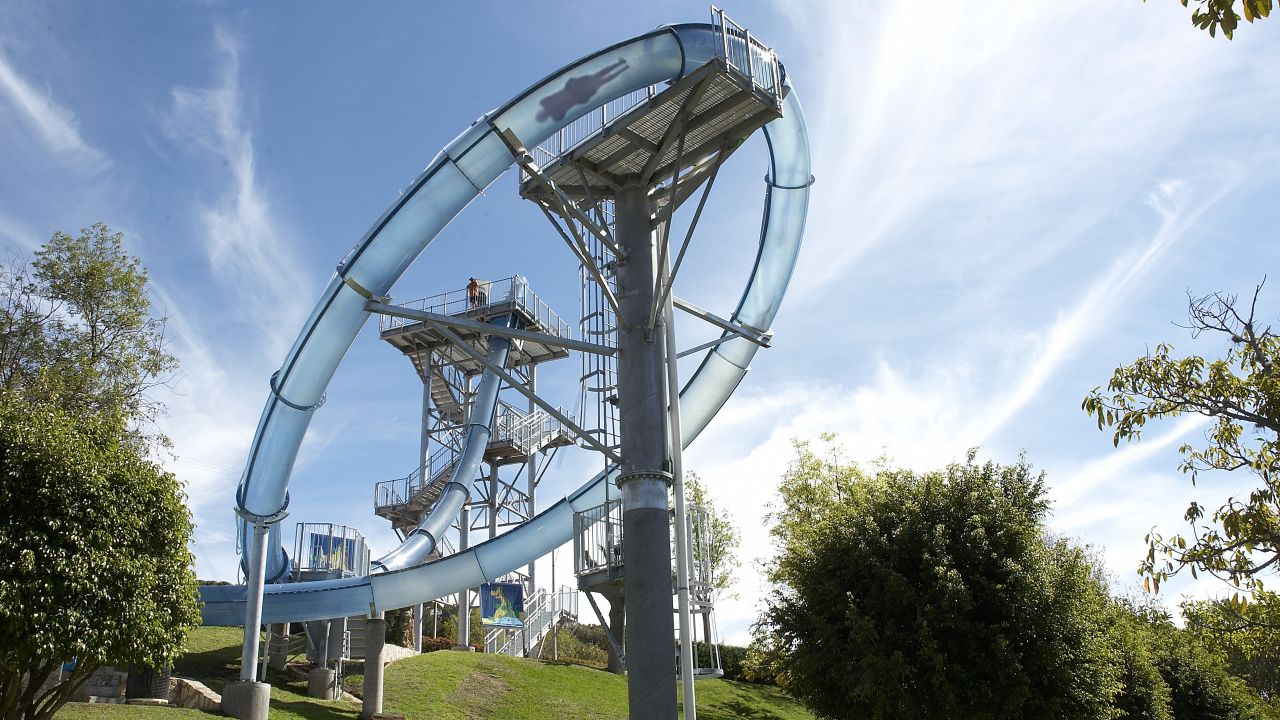 The drop which follows allows them to gain enough speed -- up to 60 kilometers an hour -- to make it around the almost-vertical loop, which proved somewhat of a challenge for ride designers.