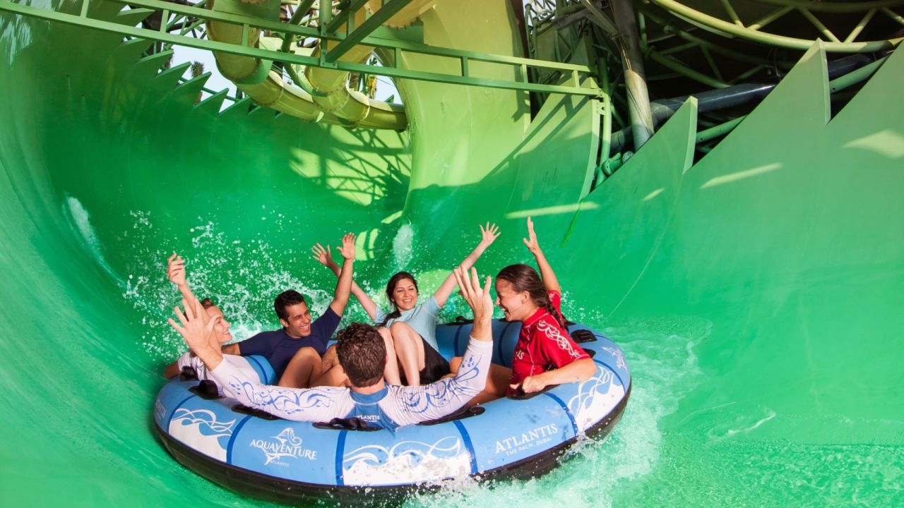 The Aquaconda -- the world's first slide-within-a-slide.
