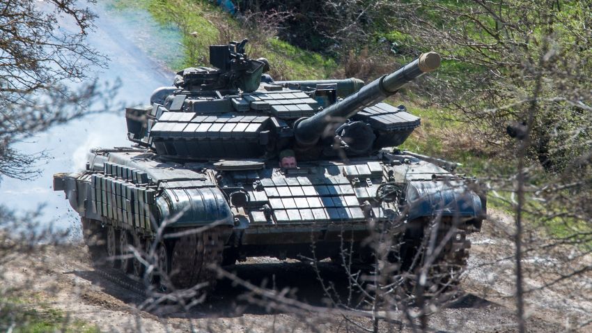 Russian tank in Crimea