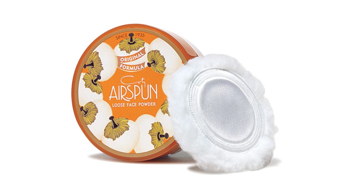 Coty Airspun Face Powder first appeared in its charming packaging in 1935.