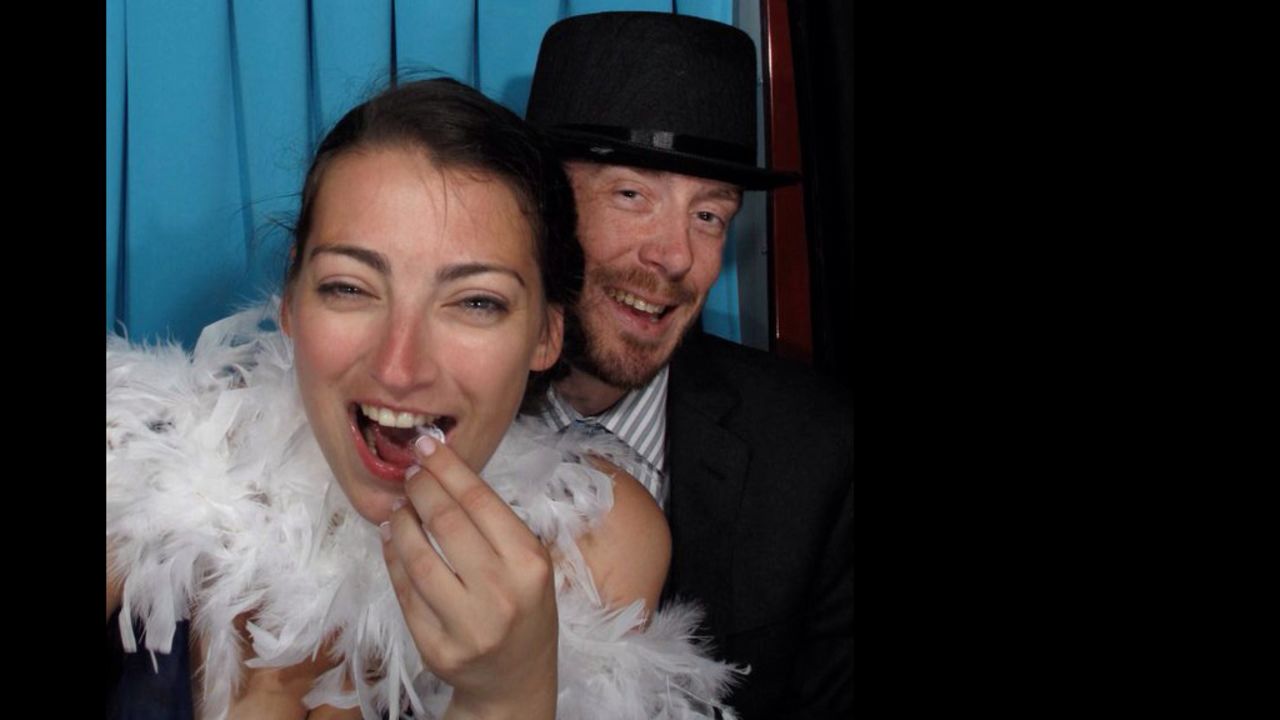 Sarah Fox with her late boyfriend, Chris Doheny. He died last year due to complications from cystic fibrosis.