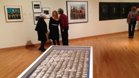 The photographs are being shown as part of "Striking Resemblance: The Changing Art of Portraiture"at Zimmerli Art Museum at Rutgers University. 