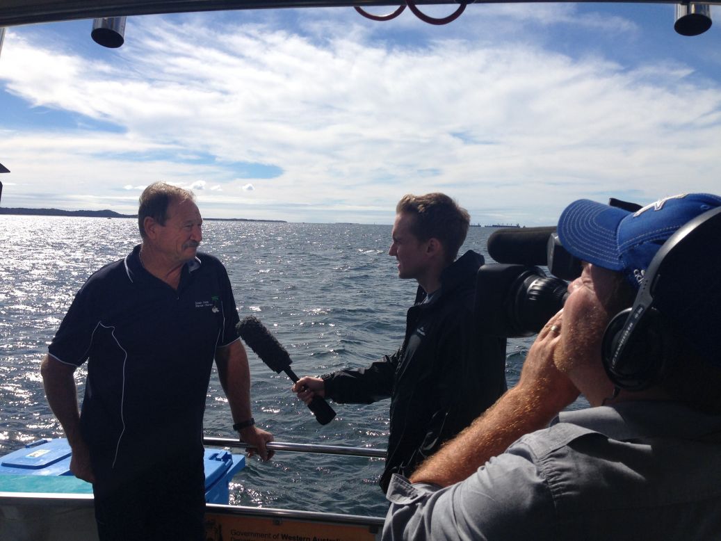 CNN's Will Ripley interviews Captain Ray Ruby of Down Under Marine Charters about conditions in the southern Indian Ocean.