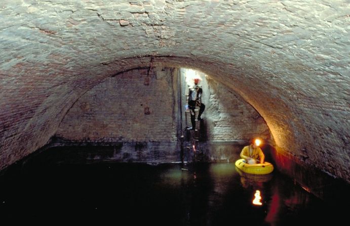 Deep beneath the Duomo cathedral lies a maze of underground galleries, some dating to the 4th century. Milan's secret underworld also houses aqueducts (pictured) that date back centuries.