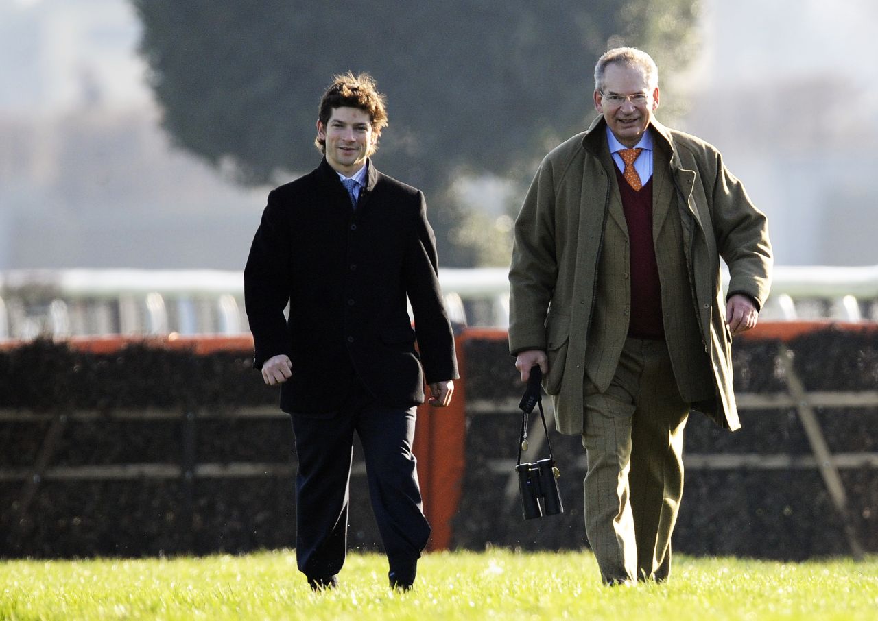 He credits his victories to his father (pictured right), who owns the horses that he rides.
