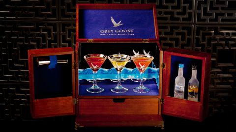 Mira Moon in Hong Kong still offers bar items along a Chinese contemporary theme.