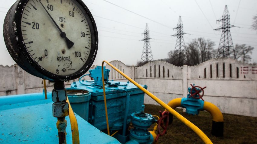 Valves of gas pipe-line are seen in the gas station not far from Kiev on March 4, 2014. The European Union will help Ukraine pay the $2.0 billion it owes to Russian gas giant Gazprom, a top official said Tuesday, as part of an aid package reportedly worth more than one billion euros. AFP PHOTO/ ANDREY SINITSIN (Photo credit should read ANDREY SINITSIN/AFP/Getty Images)